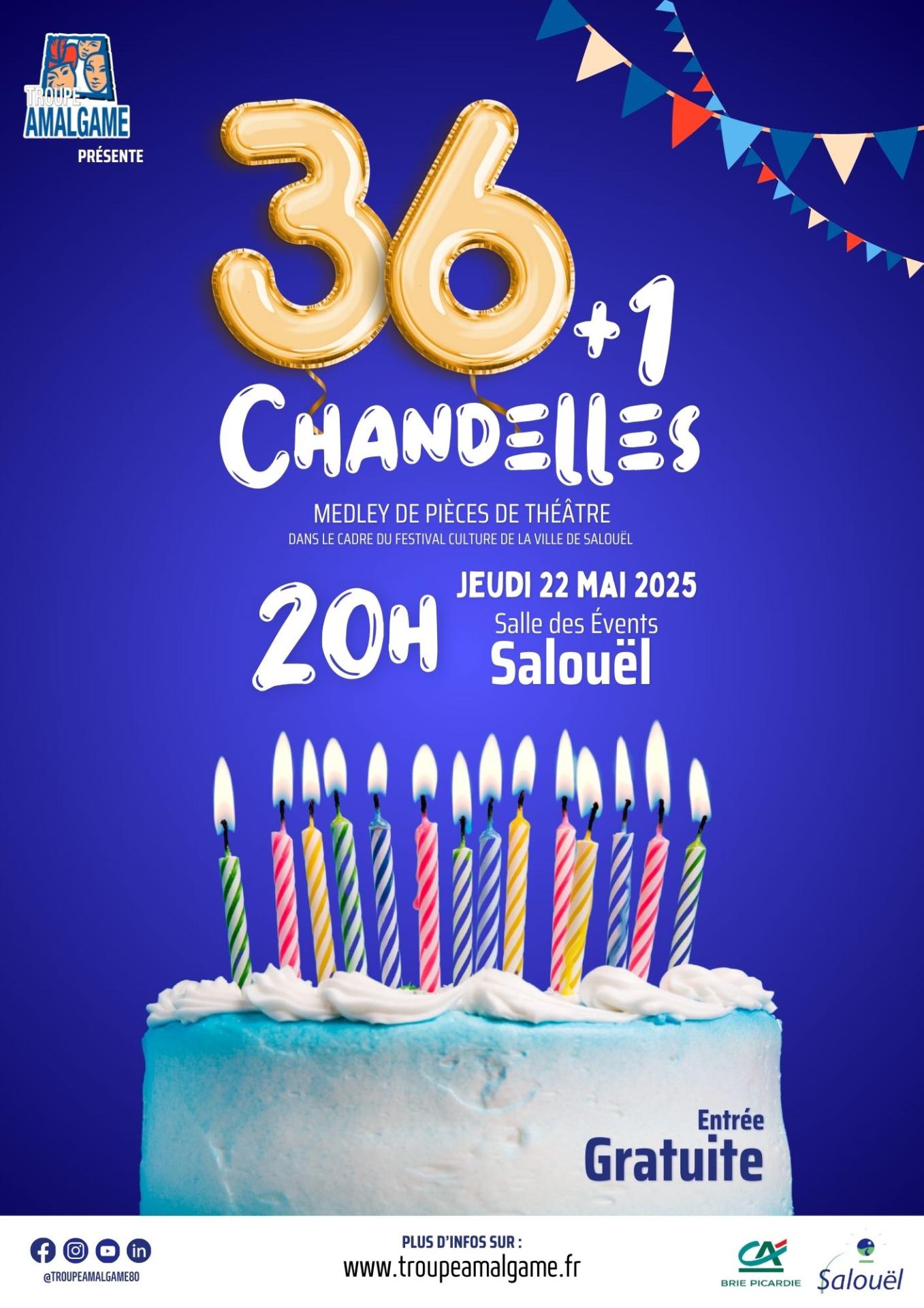 Affiche 36 1 chandelles amalgame
